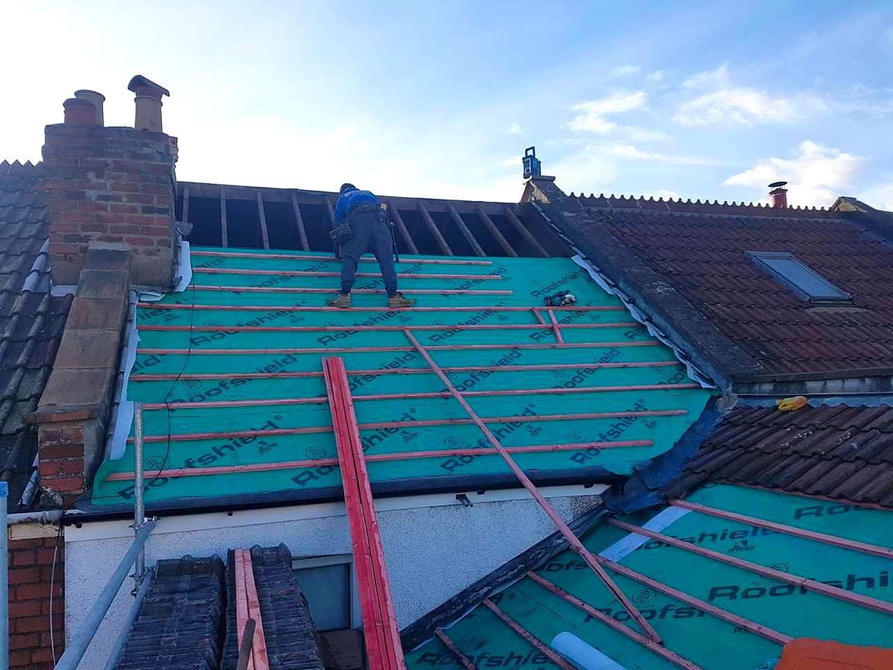 New roofing in Minchinhampton